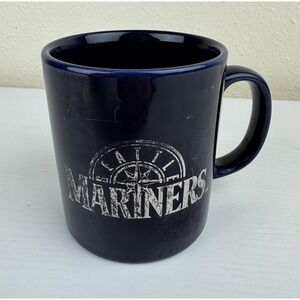 Vintage Seattle Mariners Mug Kilncraft England Blue Ceramic MLB Coffee Cup‎ 90s